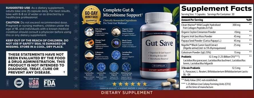 GutSave Ingredients